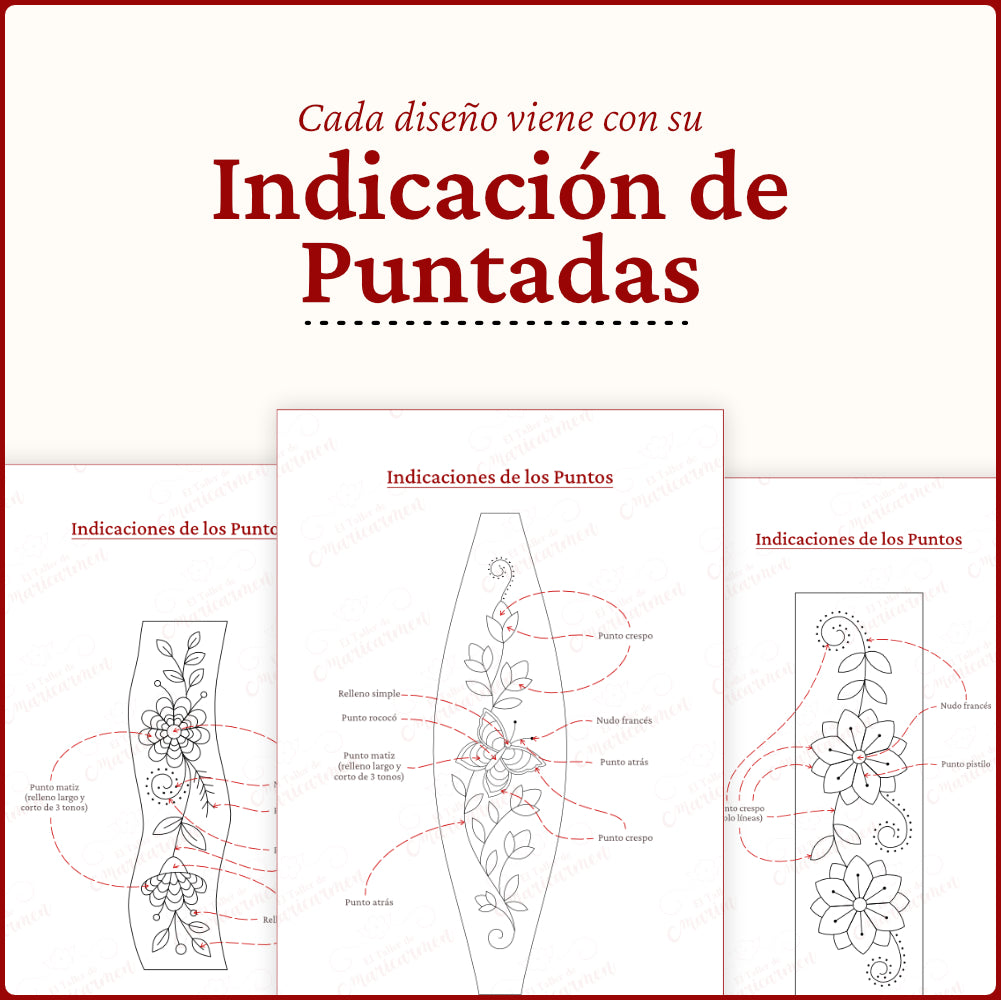 Colección de Patrones: Accesorios Bordados