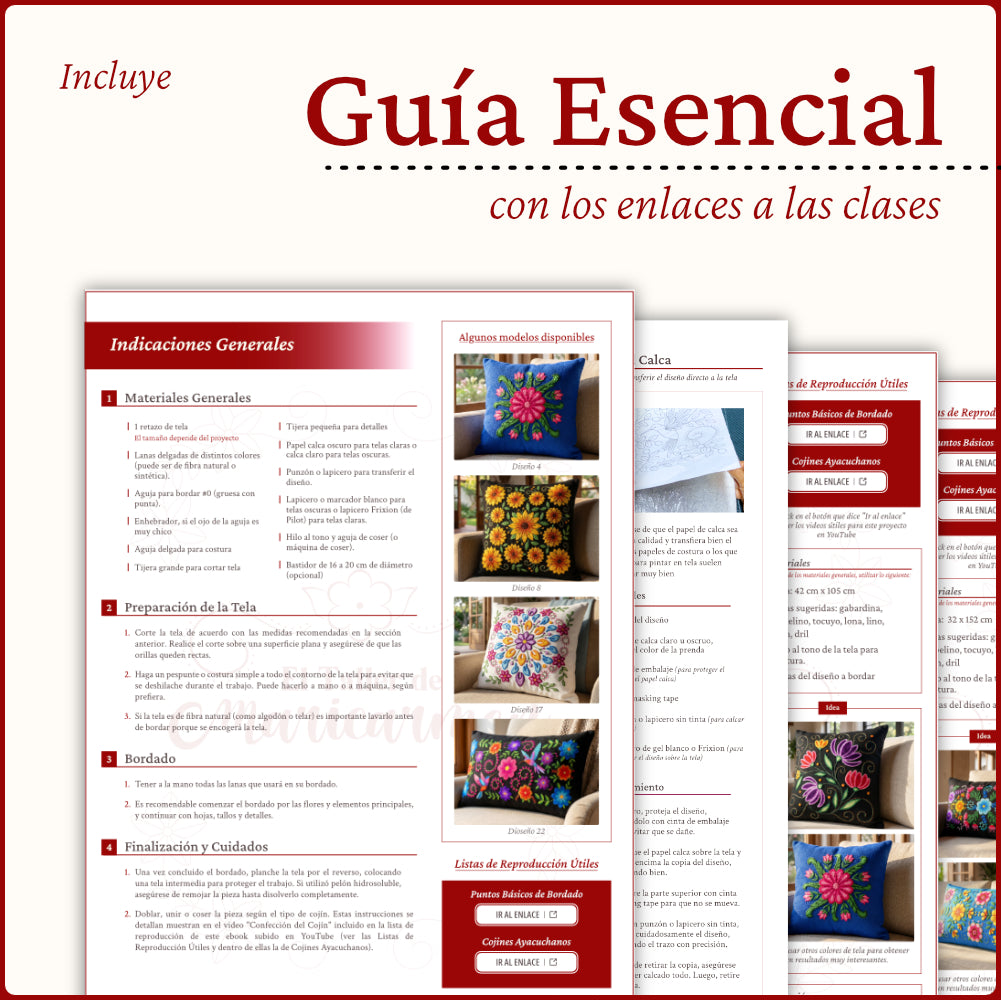 Colección de Patrones: Cojines Ayacuchanos