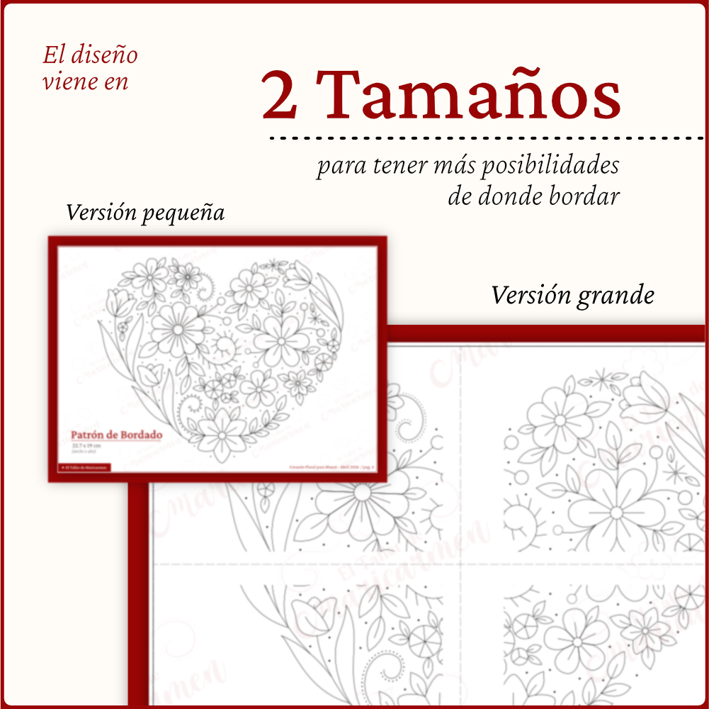 Corazón Floral para Mamá