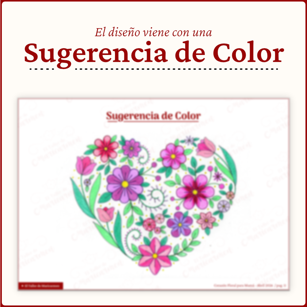 Corazón Floral para Mamá